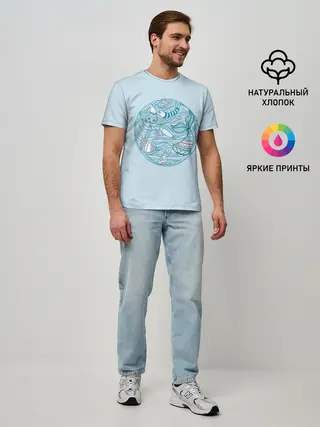 Мужская базовая футболка / Sea Circle