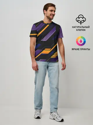 Мужская базовая футболка / ТЕХНО БРОНЯ | ФУТУРИЗМ