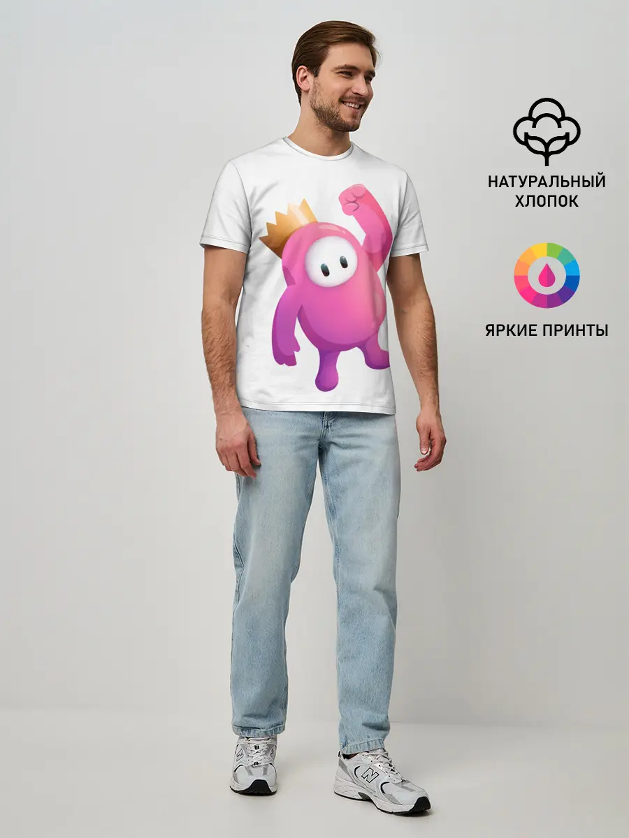 Мужская базовая футболка / Fall Guys