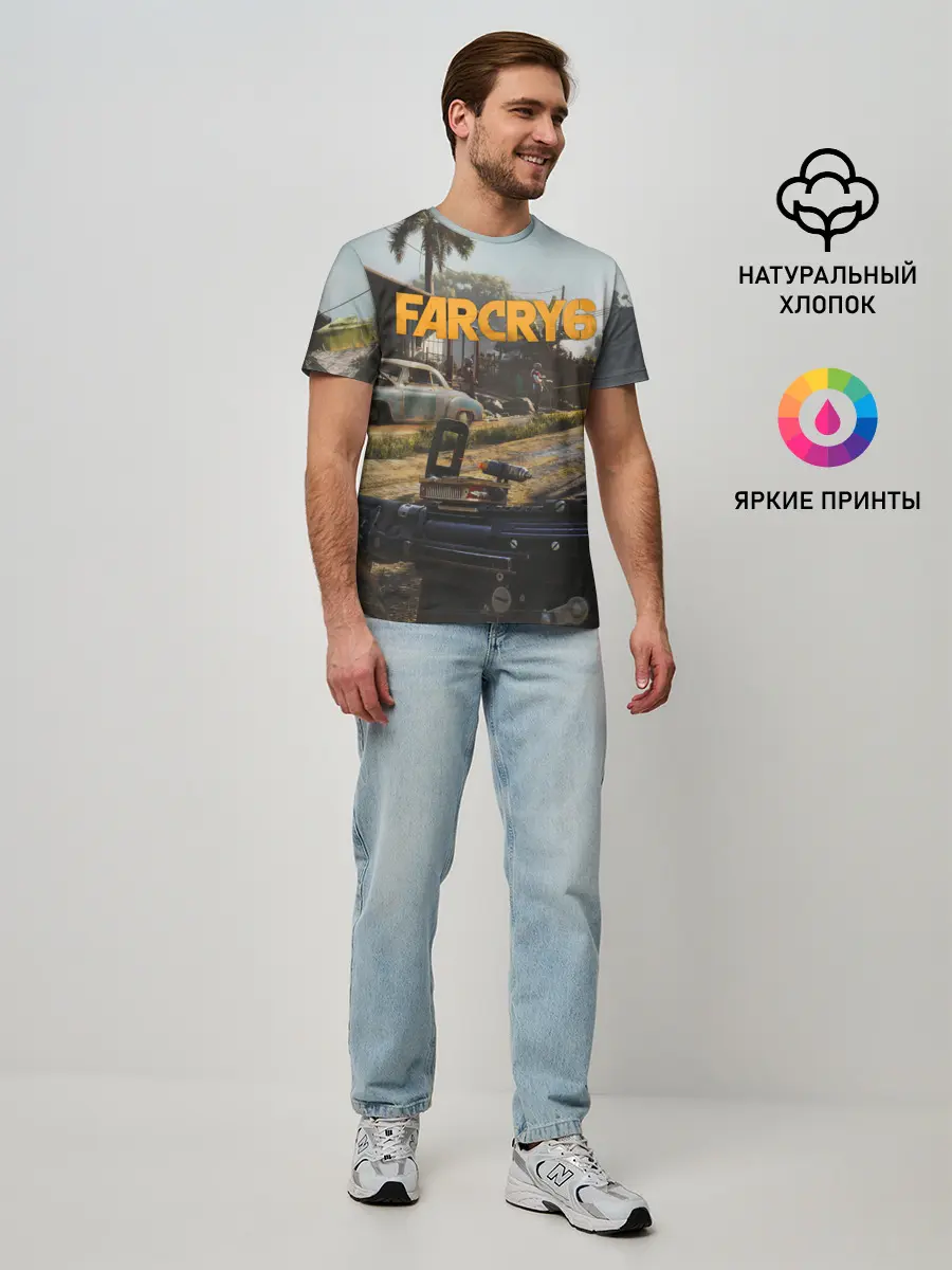 Мужская базовая футболка / Far Cry 6 game art