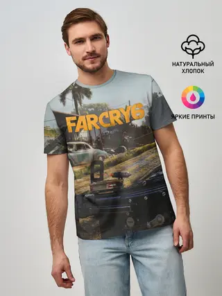 Мужская базовая футболка / Far Cry 6 game art