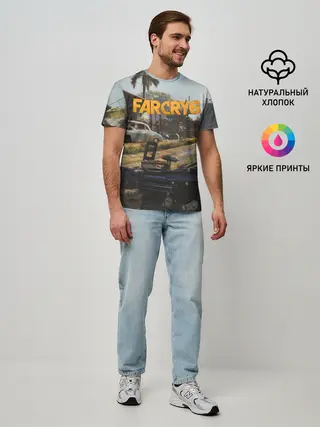 Мужская базовая футболка / Far Cry 6 game art