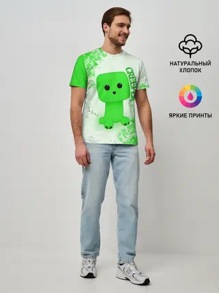 Мужская базовая футболка / MINECRAFT CREEPER