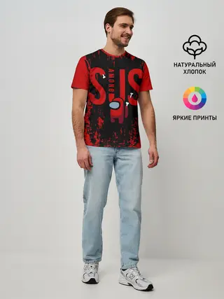 Мужская базовая футболка / Among Us.