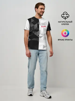 Мужская базовая футболка / AUDI | АУДИ