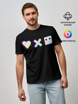 Мужская базовая футболка / Love Death and Robots