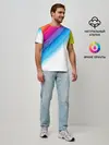 Мужская базовая футболка / РАДУЖНЫЕ ПОЛОСЫ | RAINBOW