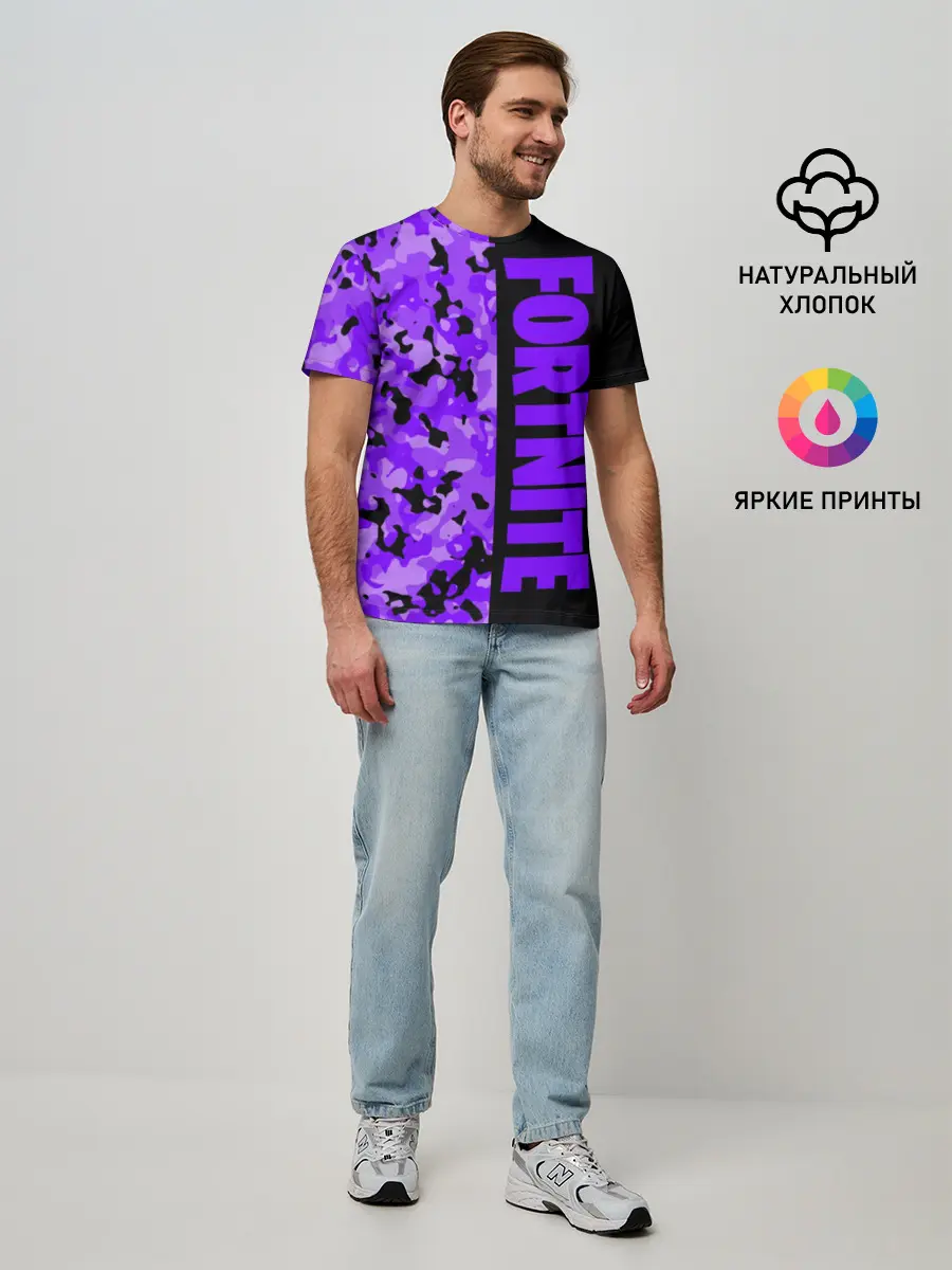 Мужская базовая футболка / Fortnite