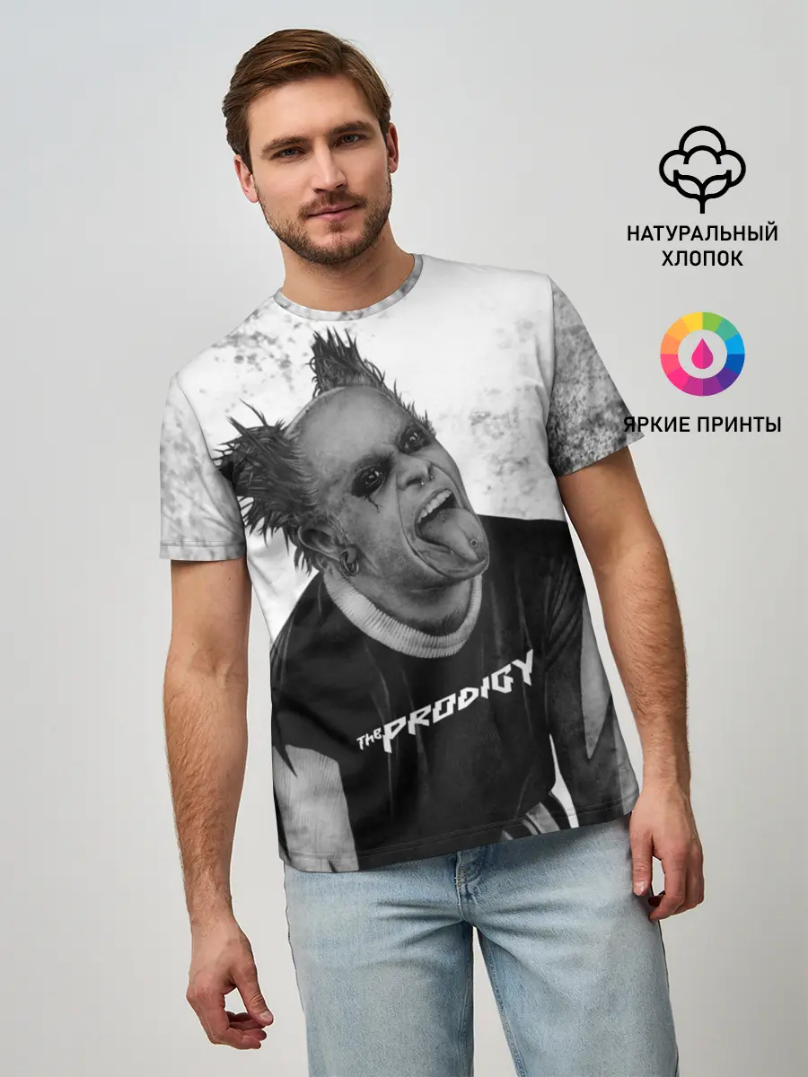 Мужская базовая футболка / THE PRODIGY | ПРОДИДЖИ