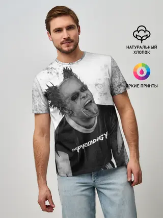 Мужская базовая футболка / THE PRODIGY | ПРОДИДЖИ