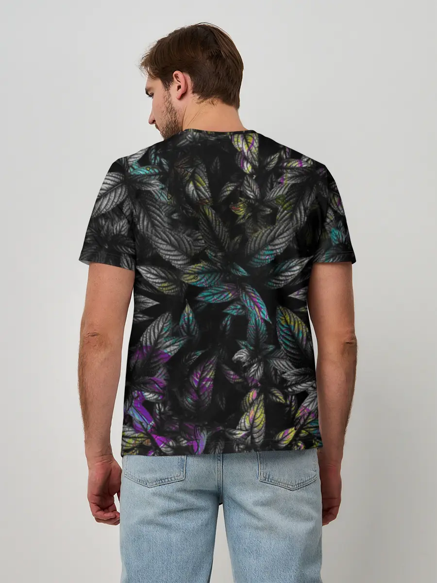 Мужская базовая футболка / Череп / Психоделика