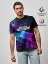 Мужская базовая футболка / Pubg neon style 2019