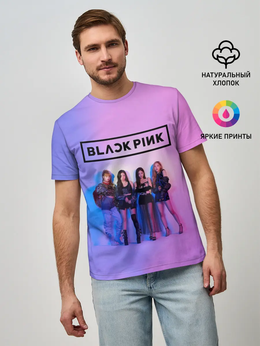 Мужская базовая футболка / BLACKPINK