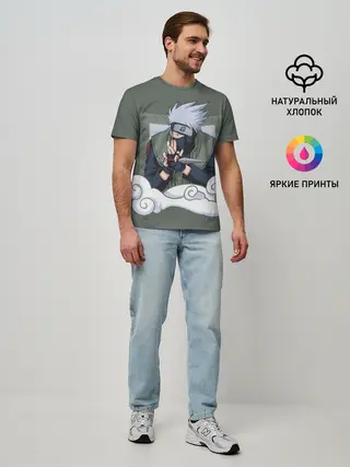 Мужская базовая футболка / Какаши сенсей