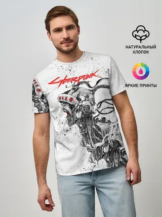 Мужская базовая футболка / CYBERPUNK 2077