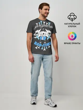 Мужская базовая футболка / BAD TIME