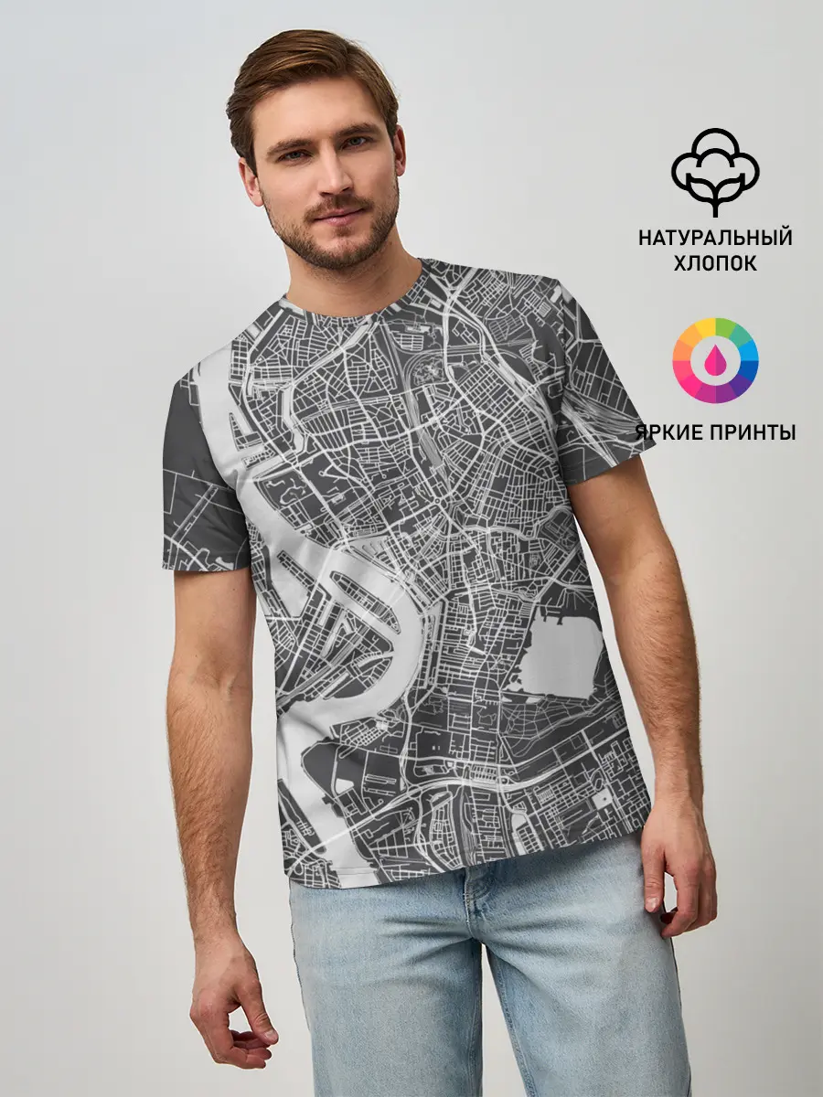 Мужская базовая футболка / генплан