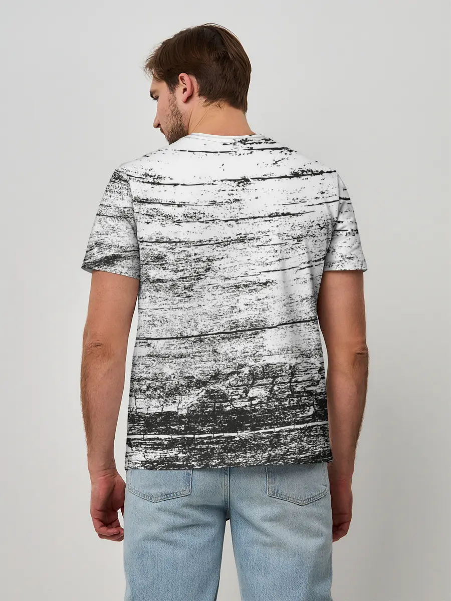 Мужская базовая футболка / Деревянный