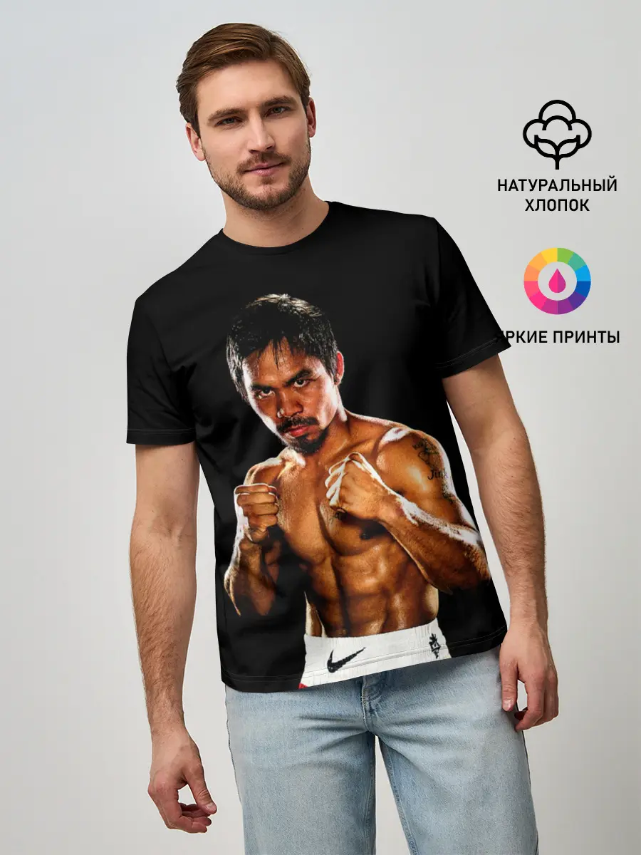 Мужская базовая футболка / Менни Пакьяо