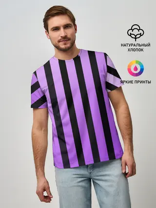 Мужская базовая футболка / Полосатость