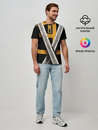 Мужская базовая футболка / 2 Katanas