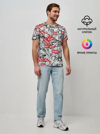 Мужская базовая футболка / Senpai ahegao