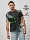 Мужская базовая футболка / 3D полигон