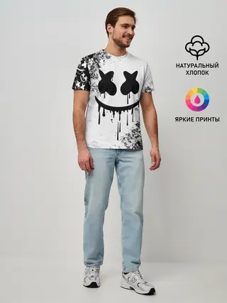 Мужская базовая футболка / Marshmello