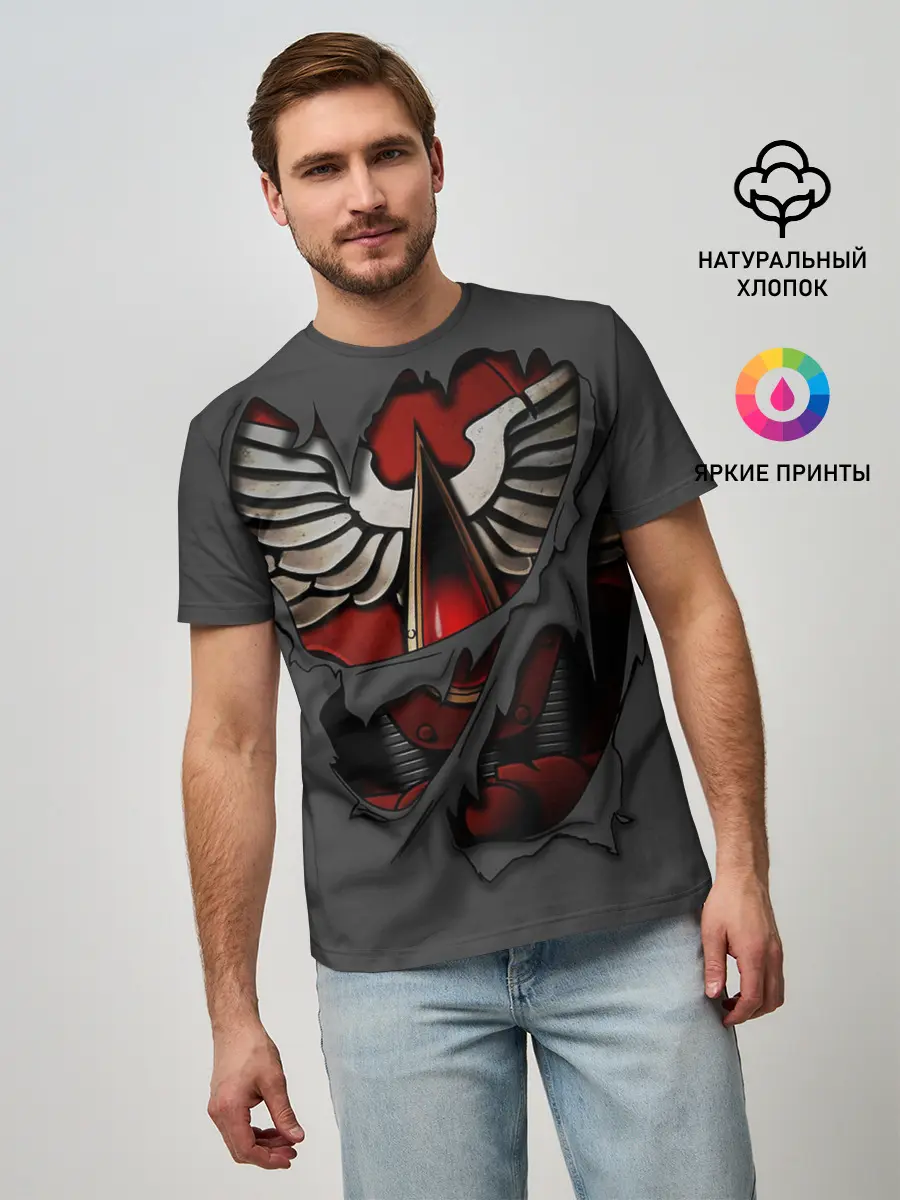 Мужская базовая футболка / Доспехи Кровавых Ангелов