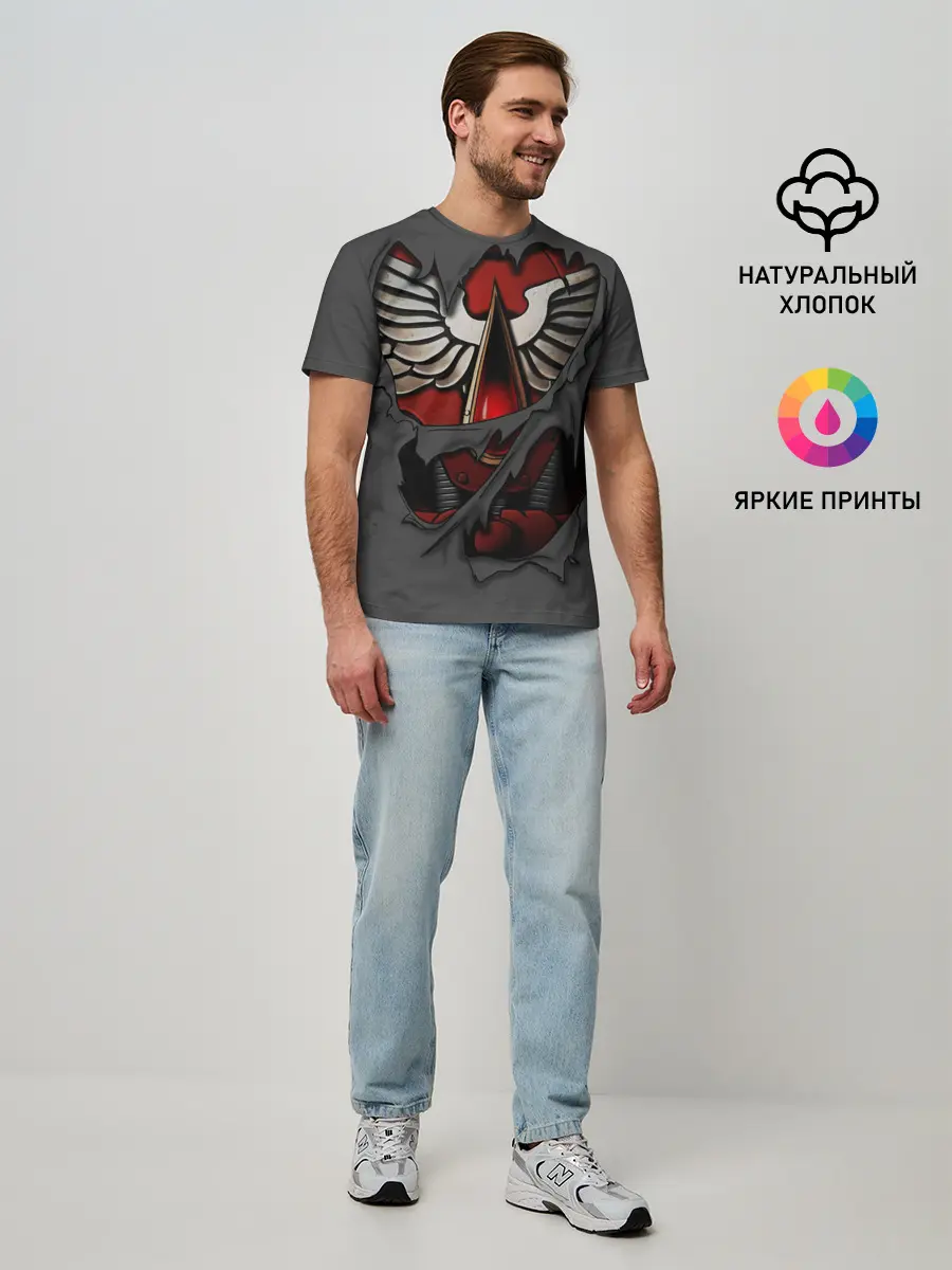 Мужская базовая футболка / Доспехи Кровавых Ангелов