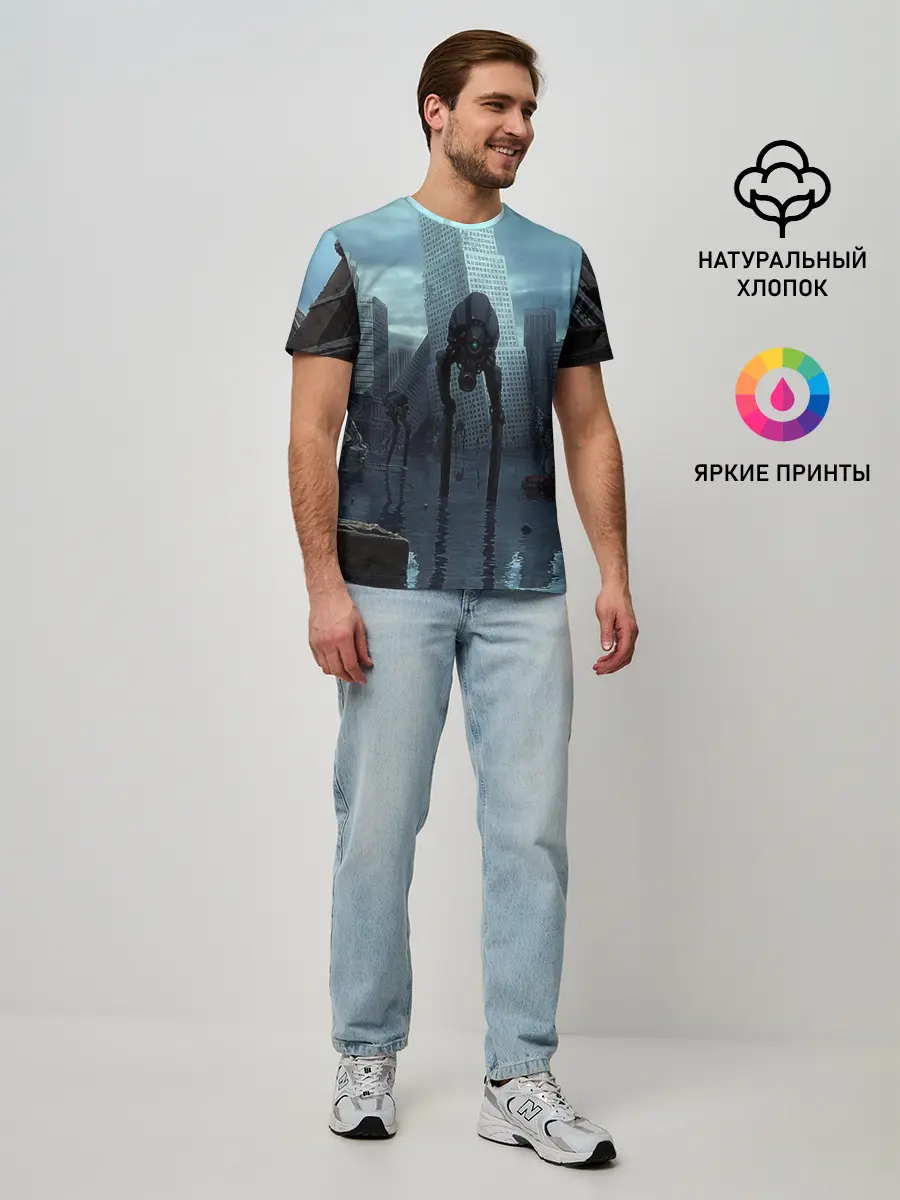 Мужская базовая футболка / Халф-лайф