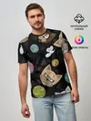 Мужская базовая футболка / Злой кот.