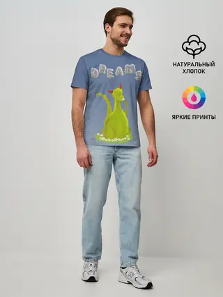 Мужская базовая футболка / Dragon Dreams