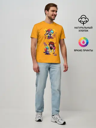 Мужская базовая футболка / Boyfriend and Girlfriend FNF