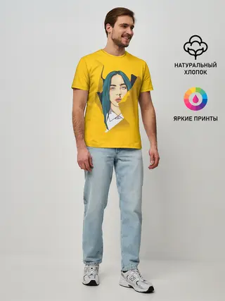 Мужская базовая футболка / Billie Eilish