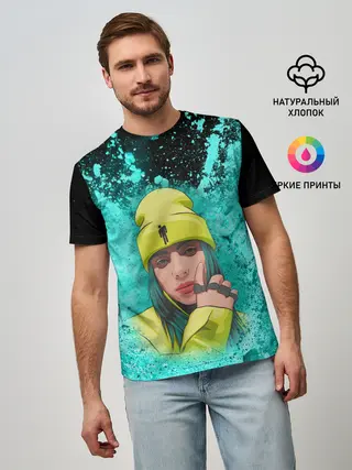 Мужская базовая футболка / BILLIE EILISH | БИЛЛИ АЙЛИШ