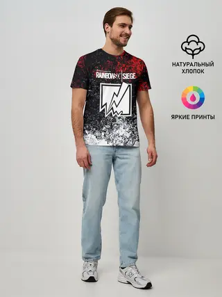 Мужская базовая футболка / Rainbow six Siege