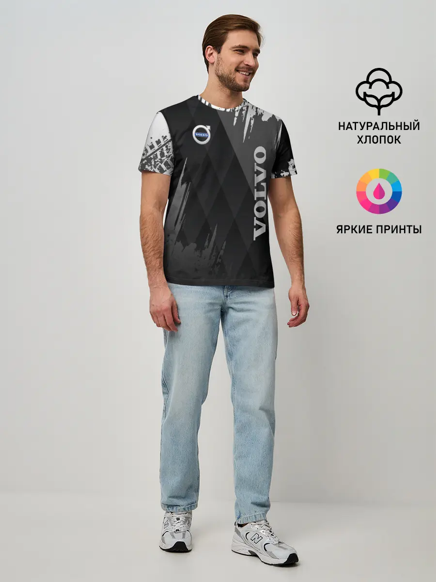 Мужская базовая футболка / Volvo