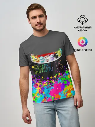 Мужская базовая футболка / Among Us | Pokemon | Покемон