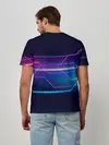 Мужская базовая футболка / Лазерные лучи