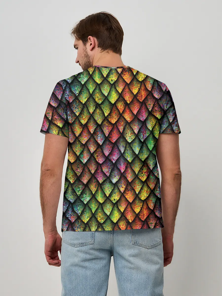 Мужская базовая футболка / Чешуя дракона