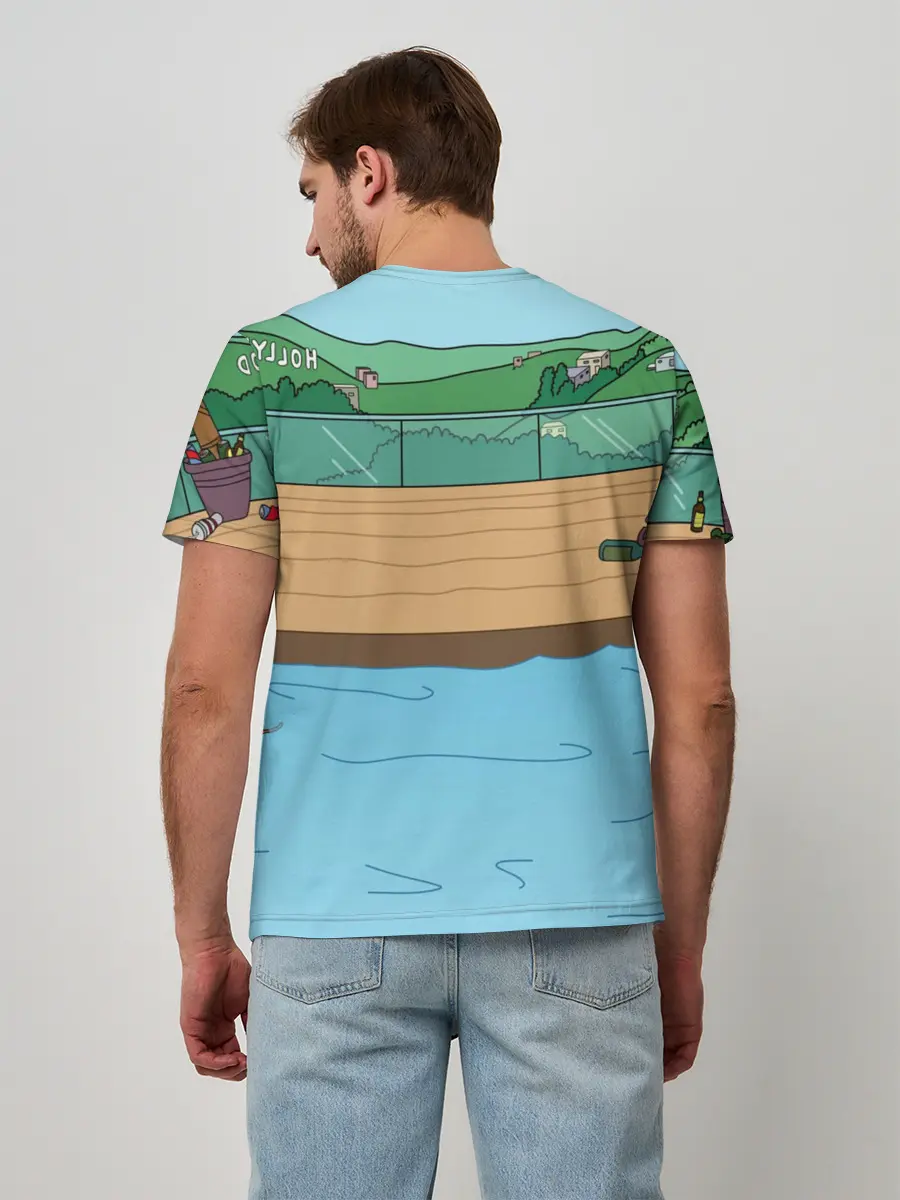 Мужская базовая футболка / Конь БоДжек