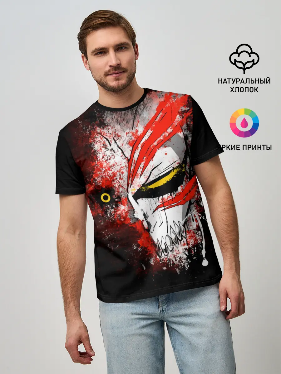 Мужская базовая футболка / BLEACH face
