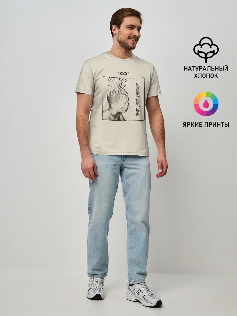 Мужская базовая футболка / XXXTENTACION BAD VIBES FOREVER