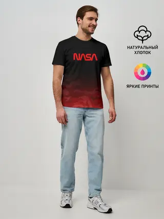 Мужская базовая футболка / NASA