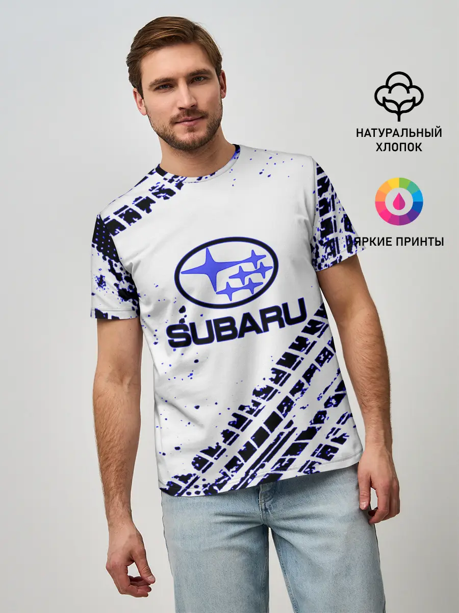 Мужская базовая футболка / SUBARU.