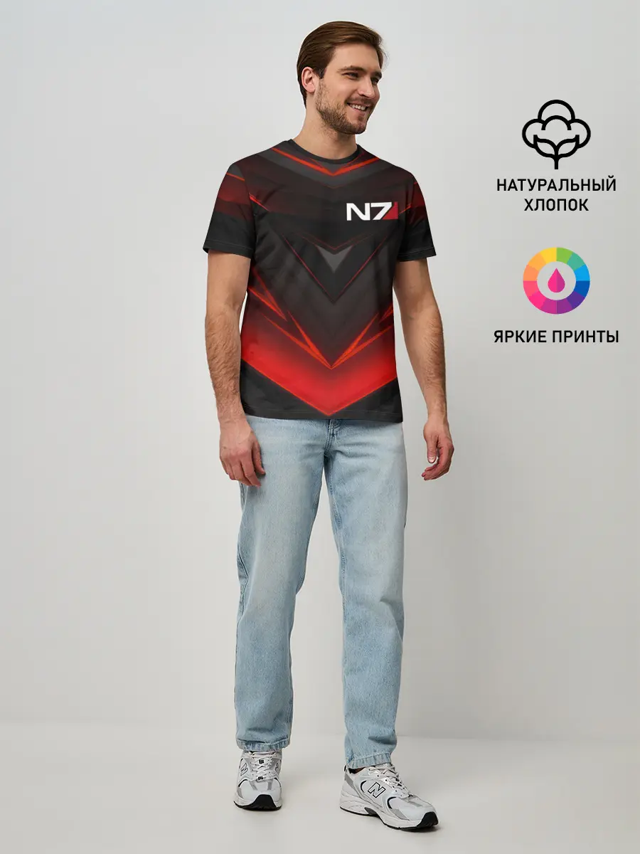 Мужская базовая футболка / MASS EFFECT N7
