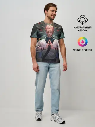 Мужская базовая футболка / МАГИЧЕСКАЯ БИТВА | SUKUNA