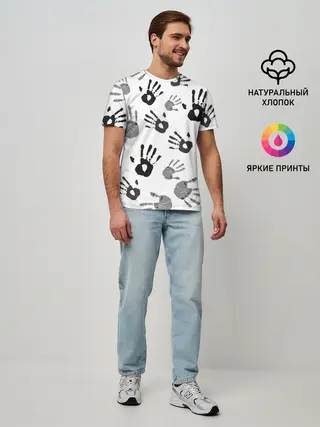 Мужская базовая футболка / Hands