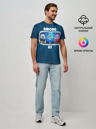 Мужская базовая футболка / HAPPY AMONG US